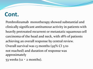 Safety and clinical activity of pembrolizumab for treatment | PPTX
