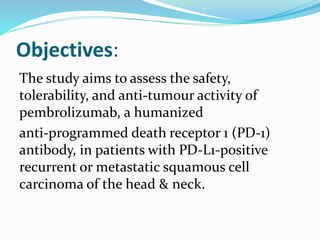 Safety and clinical activity of pembrolizumab for treatment | PPTX