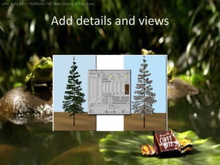 IntroductionIn the past the focus of map making has been on creating a representation that looks like the world around us. Map making has developed into GIS, a GIS allows users to create maps that are based on spatial data, and this has allowed for more intelligent representations to be produced. The next step in the development of maps is Landscape Visualization. Landscape visualization uses that spatial data and this will allow a GIS to creating a representation that not only looks like the world but also Acts like the real world. This presentation will answer the What, Why, and How questions surrounding Landscape Visualization. 