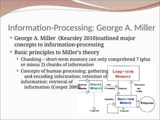 Comprehensive Overview of Cognitive and Information-Processing Theories ...