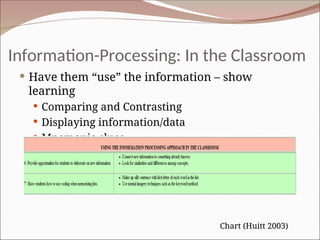 Comprehensive Overview of Cognitive and Information-Processing Theories ...