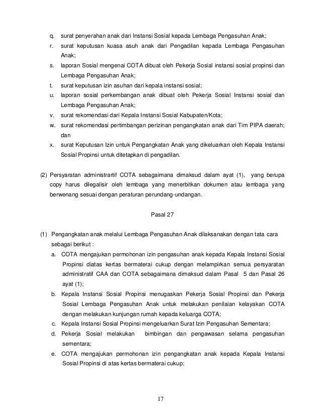 Contoh Surat Perjanjian Hak Asuh Anak Surat Hak Asuh Anak
