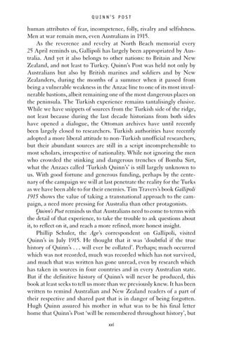 Quinns Post Anzac Gallipoli Annotated Edition Peter Stanley | PDF