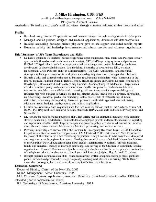 It Resume director of it resume page 2 resume example it security information technology resume information technology information It Resume 2015 J Mike Howington Cdp Phd Email Jmikehowingtonenterprisescom It Resume ciocom it resume makeover It Resume 2015 J Mike Howington Cdp Phd Email Jmikehowingtonenterprisescom