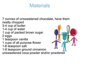 ow to make brownies | PPT