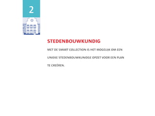 


    stedenbouwkundig
    met de smart collection is het mogelijk om een

    unieke stedenbouwkunidge opzet voor een plan

    te creren.




                               woningbouw
 