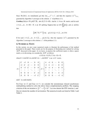 Nonstationary Relaxed Multisplitting Methods for Linear Complementarity ...