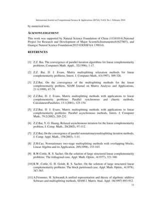 Nonstationary Relaxed Multisplitting Methods for Linear Complementarity ...