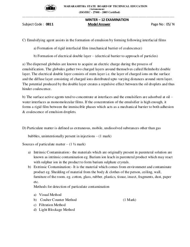 msbte model answer paper