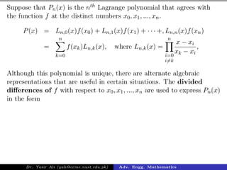 Newtons Divided Difference Formulation | PDF