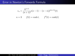 Newtons Divided Difference Formulation | PDF