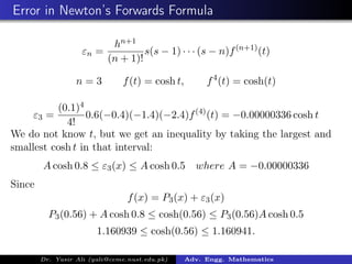 Newtons Divided Difference Formulation | PDF