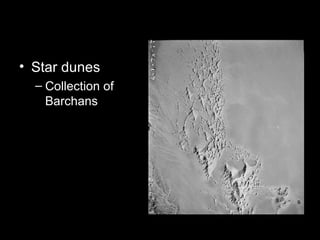 Star dunes Collection of Barchans