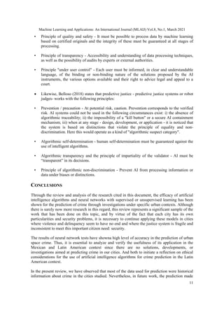 Artificial Intelligence Models for Crime Prediction in Urban Spaces | PDF