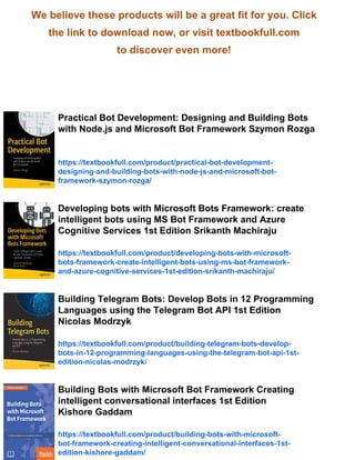 Introducing Azure Bot Service Building Bots for Business Waghmare | PDF