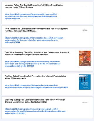 Conflict Prevention Path To Peace Or Grand Illusion United Nations | PDF