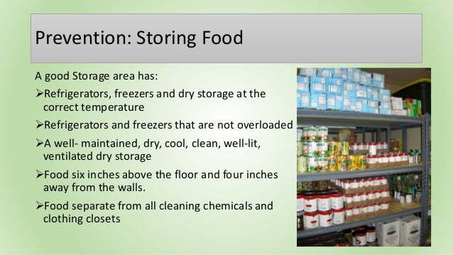 Food Stored Six Inches Food Stored Six Inches