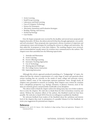 Handbook Of College Science Teaching Pb205x Joel J Mintzes | PDF