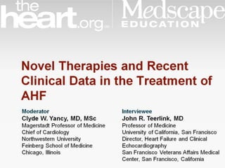 Acute Heart Failure Current Perspectives