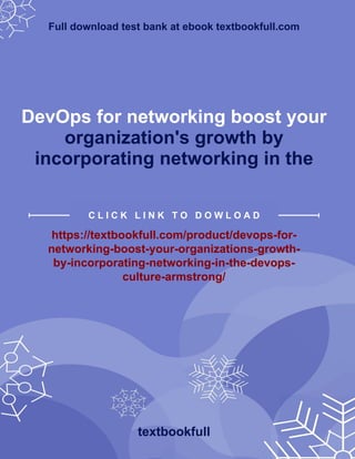 PDF DevOps for networking boost your organization's growth by ...