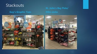 Stackouts
Guy’s Graphic Tees
St. John’s Bay Polo/
Nike socks
 