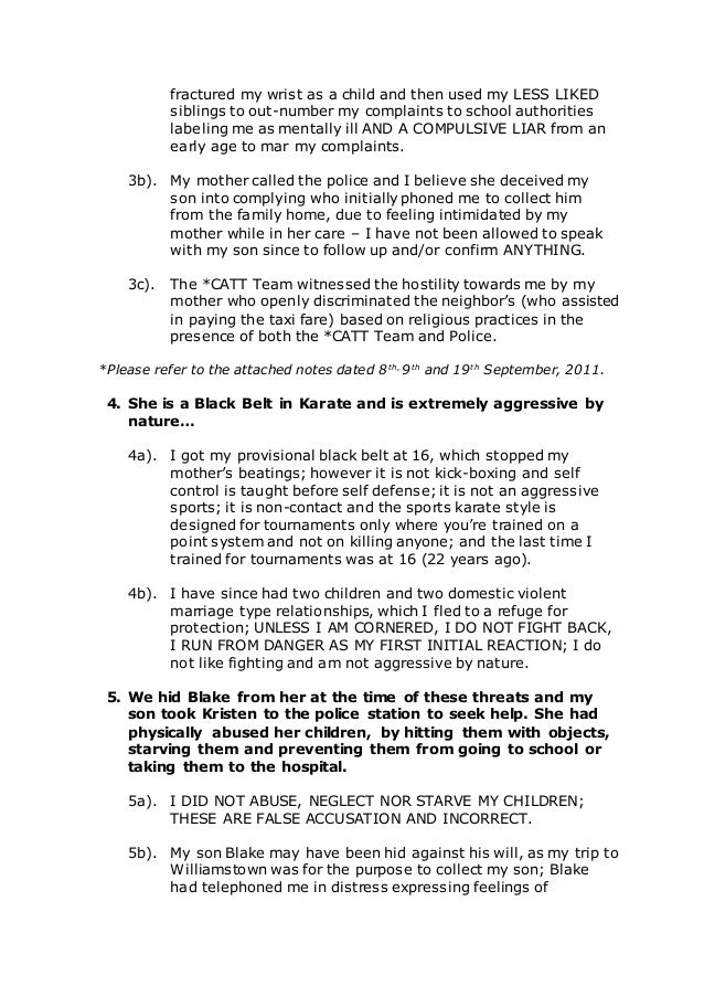 Intervention Order Response And Adjournment For 10nov2011 Letter