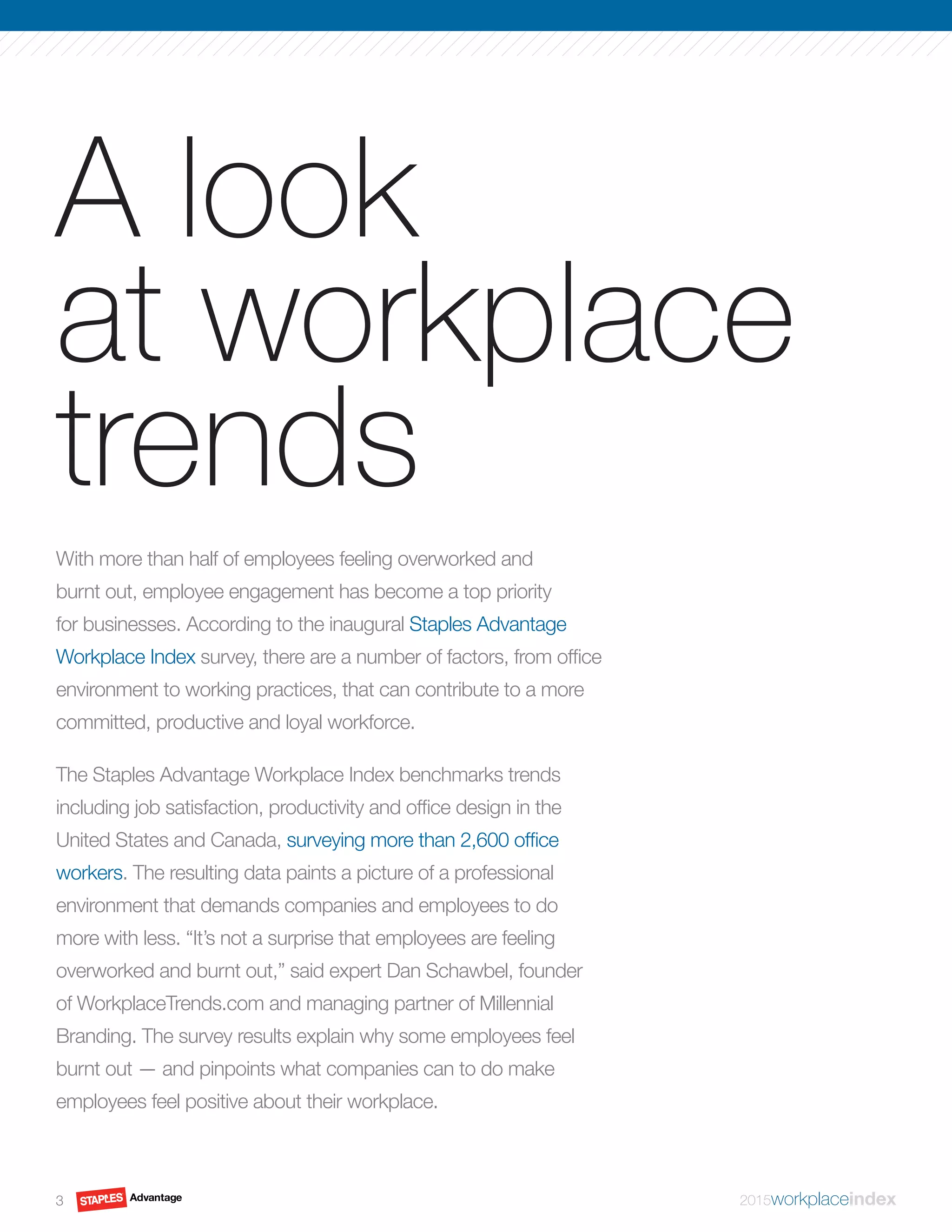 Staples Advantage 2015 Workplace Index PDF
