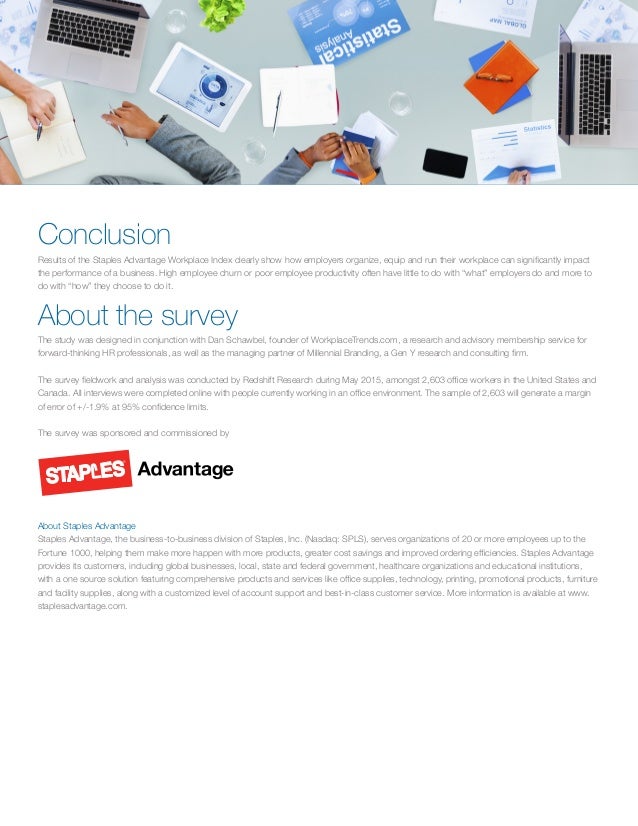 Staples Advantage 2015 Workplace Index