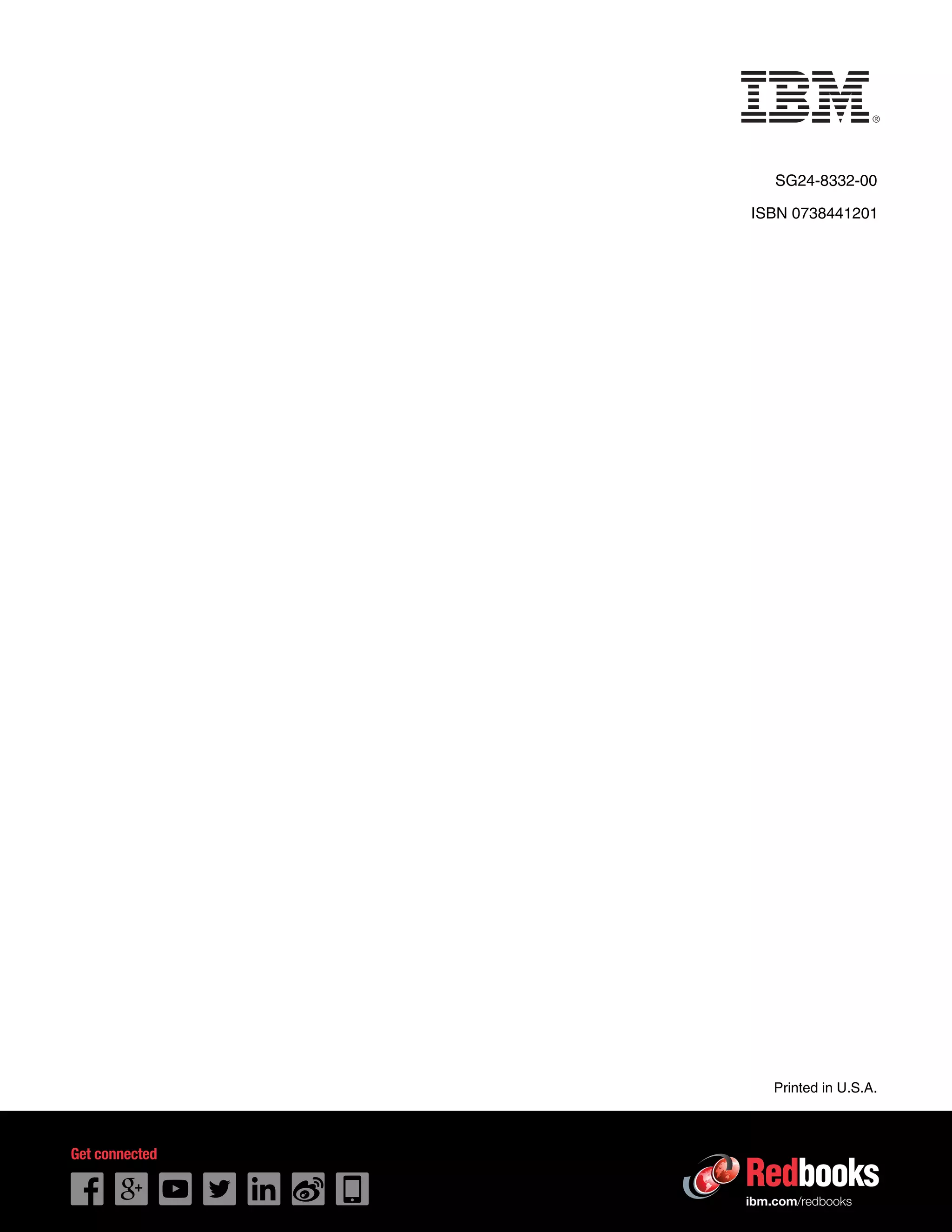 ibm.com/redbooks
Printed in U.S.A.
Back cover
ISBN 0738441201
SG24-8332-00
 