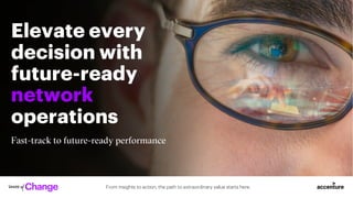 From insights to action, the path to extraordinary value starts here.
Elevate every
decision with
future-ready
network
operations
Fast-track to future-ready performance
 