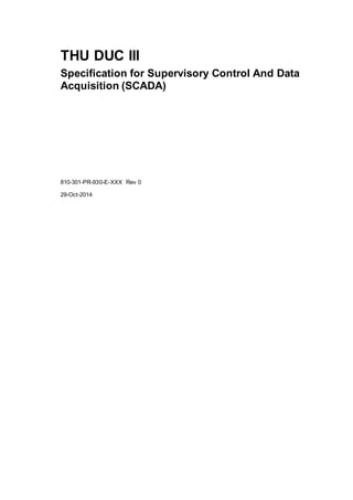 Scada Specification 815.301 scada specification rev0 | DOC