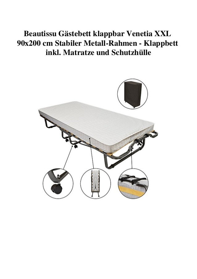 Gastematratze 90x200 Klappbar