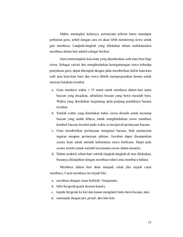 Efektivitas Penerapan Teknik Membaca Intensif Dalam Menemukan Gagasan