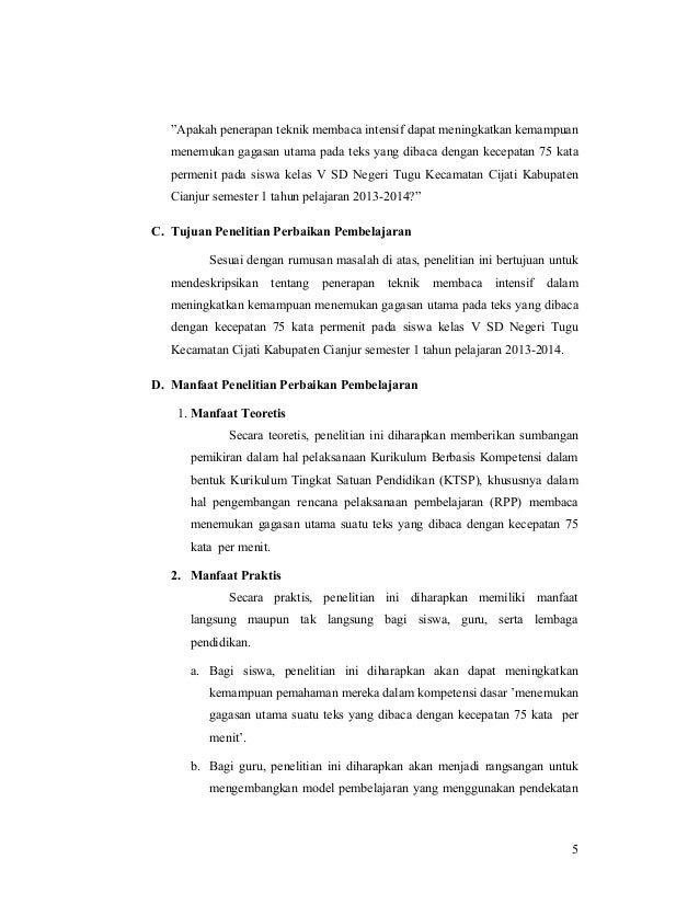 Efektivitas Penerapan Teknik Membaca Intensif Dalam Menemukan Gagasan Efektivitas Penerapan Teknik Membaca Intensif Dalam Menemukan Gagasan