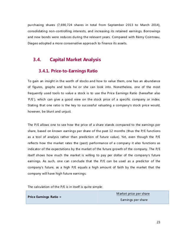 Diageo plc financial analysis