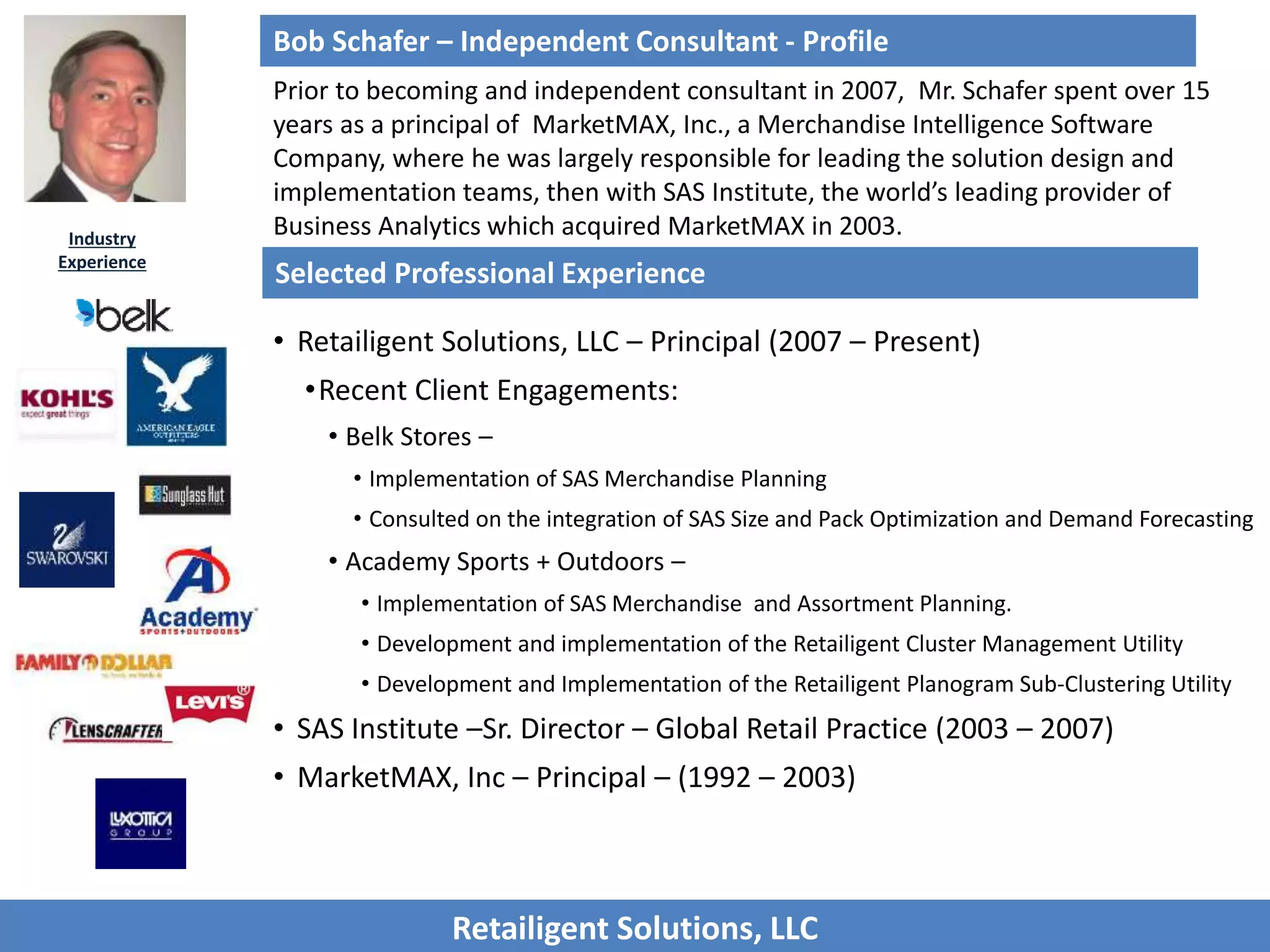 Bob Introduction - 9-22-15 Summary | PPTX