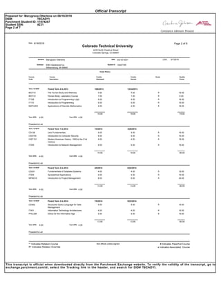 CTU Transcript | PDF