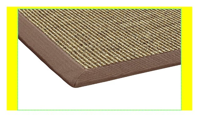 Bodenmeister Sisal Teppich Modern Hochwertige Bordure Flachgewebe V