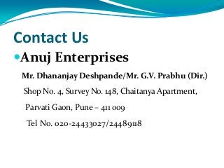 industrial Treatment Equipment by Anuj Enterprises, Pune Slide 12