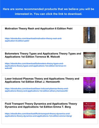 Motivation Theory Neurobiology And Applications 1st Edition Bettina motivation-theory-neurobiology-and-applications-1st-edition-bettina