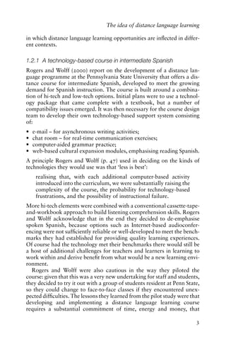 Language Learning In Distance Education Cynthia White | PDF
