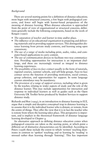 Language Learning In Distance Education Cynthia White | PDF