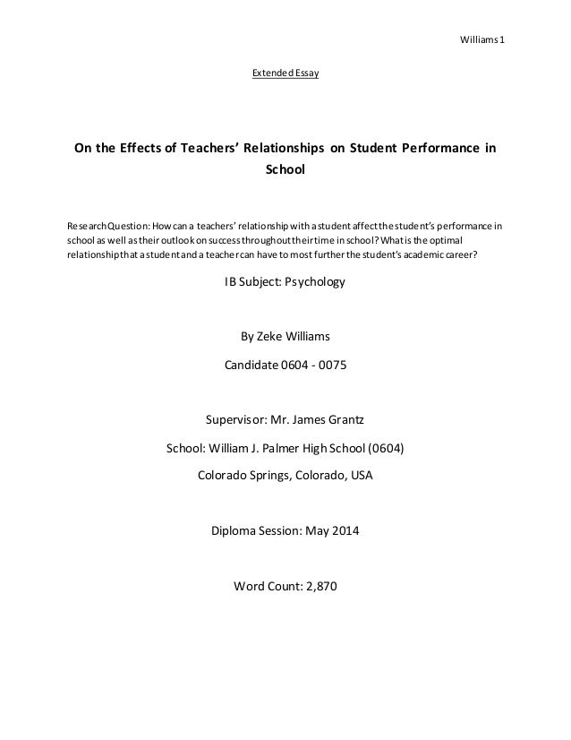 Personal relationship essay