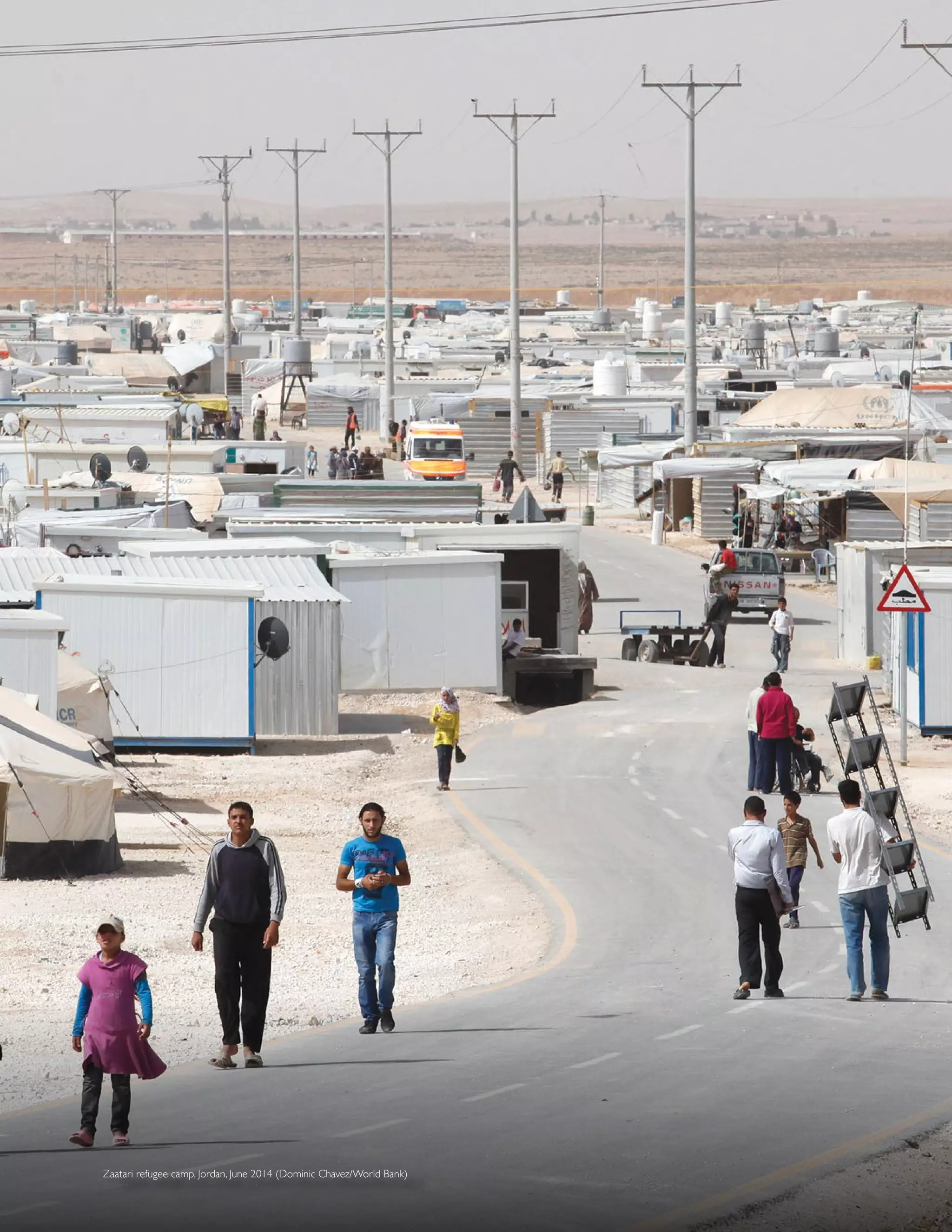 Zaatari refugee camp, Jordan, June 2014 (Dominic Chavez/World Bank)
 