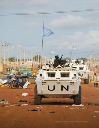 UN peacekeepers patrol Abyei, Sudan, May 2011 (Stuart Price/UN Photo)
 