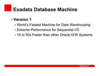 Oracle Exadata Version 2 | PDF