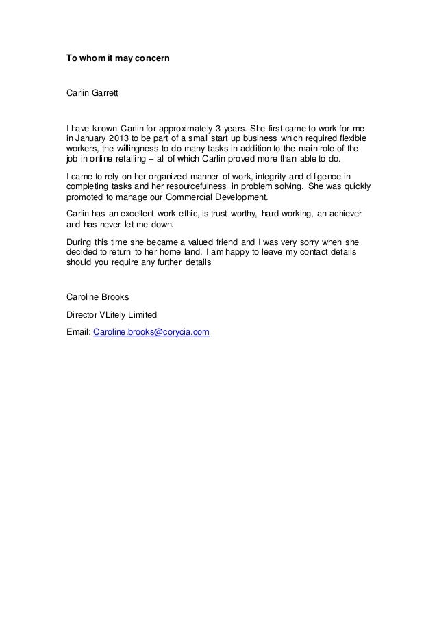 formal letter reference of Character Reference 2016 Garretts Carlin Jan formal letter reference of Character Reference 2016 Garretts Carlin Jan