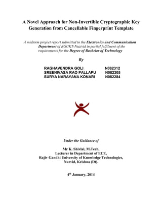 A Novel Approach for Non-Invertible Cryptographic Key Generation from ...