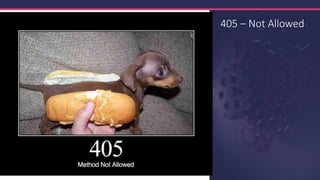 405 – Not Allowed
 