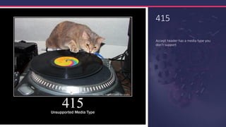 415
Accept header has a media type you
don’t support
 